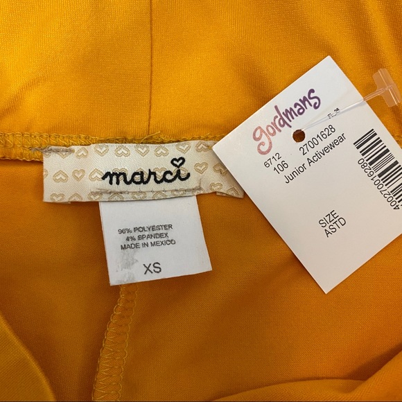 🔥SOLD🔥 Marci Varsity Stripe Leggings Golden Yellow XS - Picture 5 of 14